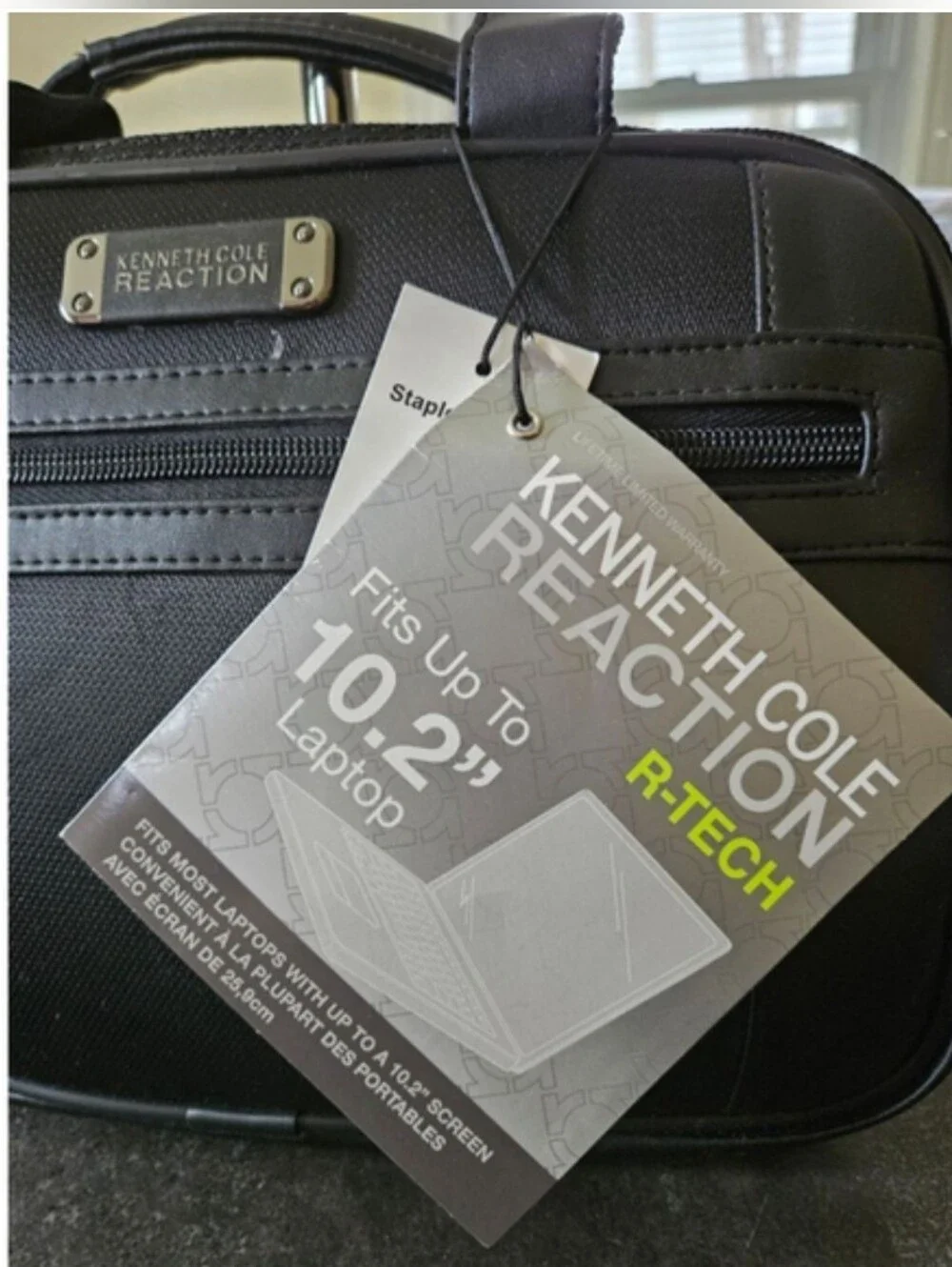 Kenneth Cole Reaction Black Laptop or Tablet Carry Bag